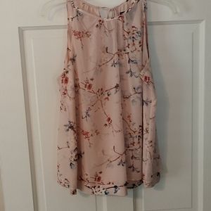 Sleeveless floral top